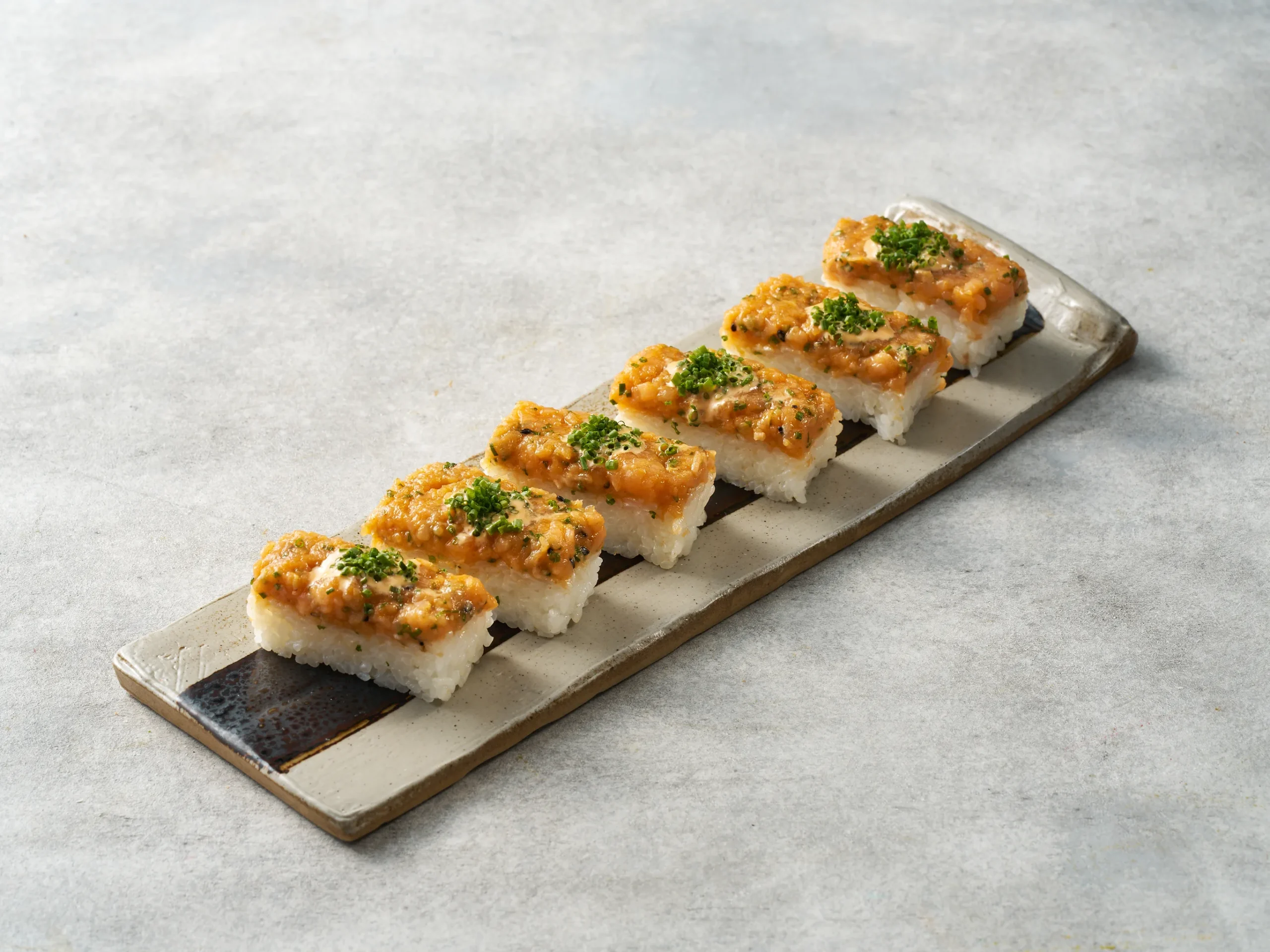 Spicy Salmon Oshi